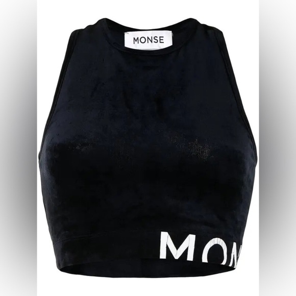NWT MONSE Racerback Crop Top - Picture 5 of 10